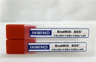 HRC55 โซลิดคาร์ไบด์ End Mill ตัดความแม่นยำสูงสแควร์เครื่องมือตัดฟันแบบยาวพิเศษ