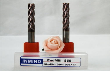 Long Reach ไทเทเนียมโรงสีสิ้นสุดคาร์ไบด์สแควร์มิลลิ่งเครื่องมือตัดสำหรับเหล็กนิรภัย