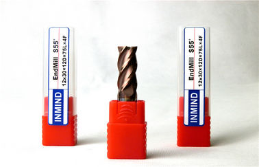 TiAlN เคลือบ Standard 2 ขลุ่ย End Mill ตัดคอยาว End Mills HRC55