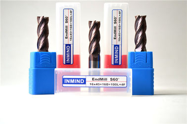 ป้อนสูงที่กำหนดเองแคว End Mill CNC ความแม่นยำสูงเครื่องมือตัดคาร์ไบด์ HRC60