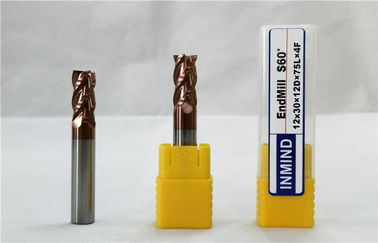 อุตสาหกรรม 4 ขลุ่ย End Mill, ลอง Shank HRC60 สแควร์มิลส์เคลือบ TiAlN End