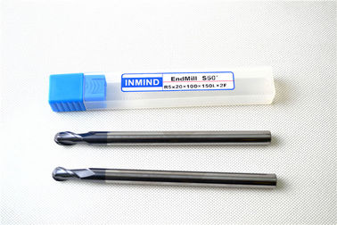 เกลียวเคลือบ TiAlN บอลจมูก End Mills, ลองขลุ่ย End Mills สำหรับการตัดอลูมิเนียม