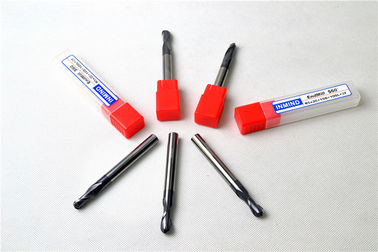 เครื่องมือตัดคาร์ไบด์ที่กำหนดเอง Ball End Mill ตัดรอบ HRC60 ยาวก้าน