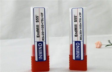 HRC55 มาตรฐานโซลิดคาร์ไบด์ End Mills / High Speed ​​บอลตัดจมูกมิลลิ่ง