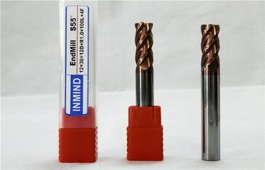 ยาวก้านมุมรัศมี End Mill / มุมปัดเศษตัด HRC55 สำหรับเหล็กหล่อ