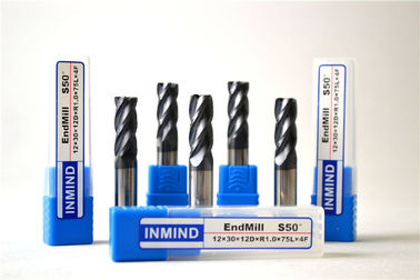 ที่กำหนดเองรัศมี End Mills TIALN ตัดเคลือบอลูมิเนียม, เครื่องสีบอลจมูก End