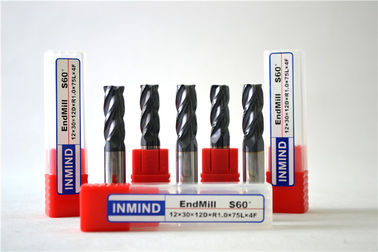 เคลือบช่องแคบไมโคร End Mill มุมรัศมีโรงสีสิ้นสุด Super-วิจิตรข้าว