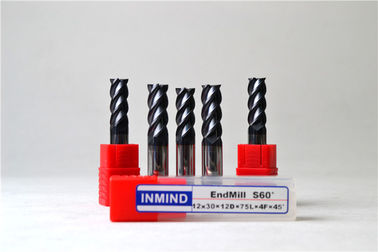 ซีเอ็นซีคาร์ไบด์ความเร็วสูง End Mills ตัด TiAlN เครื่องมือตัดเคลือบ