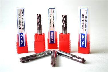 ที่กำหนดเองแข็งคาร์ไบด์ไมโคร End Mills ยาวก้านเคลือบเครื่องมือตัด