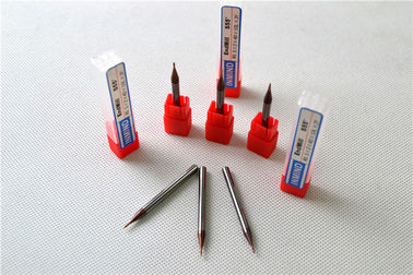 ความเร็วสูง 2 ขลุ่ยลูกจมูกไมโคร End Mills HRC55 ตัด 0.5-0.6um
