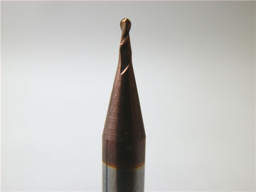ที่กำหนดเองแข็งคาร์ไบด์ไมโคร End Mills TIALN เคลือบบอล 0.3um จมูก Endmill
