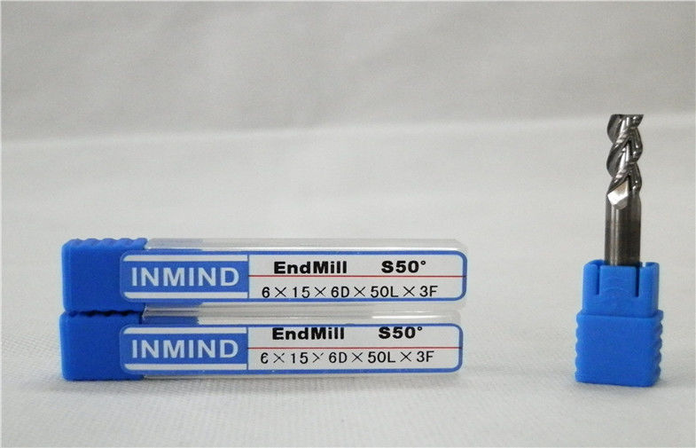 เกลียวเคลือบ TiAlN บอลจมูก End Mills, ลองขลุ่ย End Mills สำหรับการตัดอลูมิเนียม