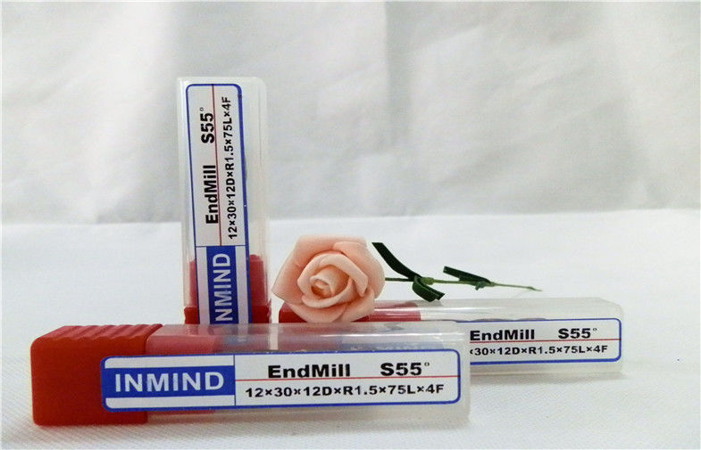 ขูด Long Reach มุมรัศมี End Mill 4 ขลุ่ยโซลิดคาร์ไบด์ตัดเครื่องมือ HRC50